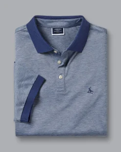 Polos|Shirt Sale<Charles Tyrwhitt Birdseye Pique Polo - Blue Royal