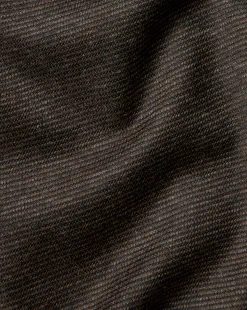 Shirt Sale|Polos<Charles Tyrwhitt Birdseye Stripe Jacquard Polo - Brown Chocolate