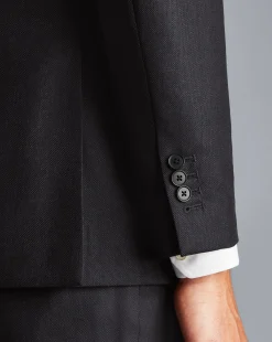 Suit Jackets|Blazers<Charles Tyrwhitt Birdseye Travel Suit Jacket - Grey Charcoal