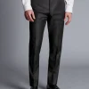 Suit Pants|Pants & Shorts<Charles Tyrwhitt British Luxury Stripe Suit Pants - Charcoal Grey