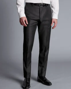 Suit Pants|Pants & Shorts<Charles Tyrwhitt British Luxury Stripe Suit Pants - Charcoal Grey