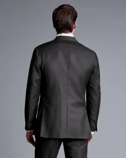 Suit Jackets|Blazers<Charles Tyrwhitt British Luxury Stripe Suit Jacket - Gray Charcoal