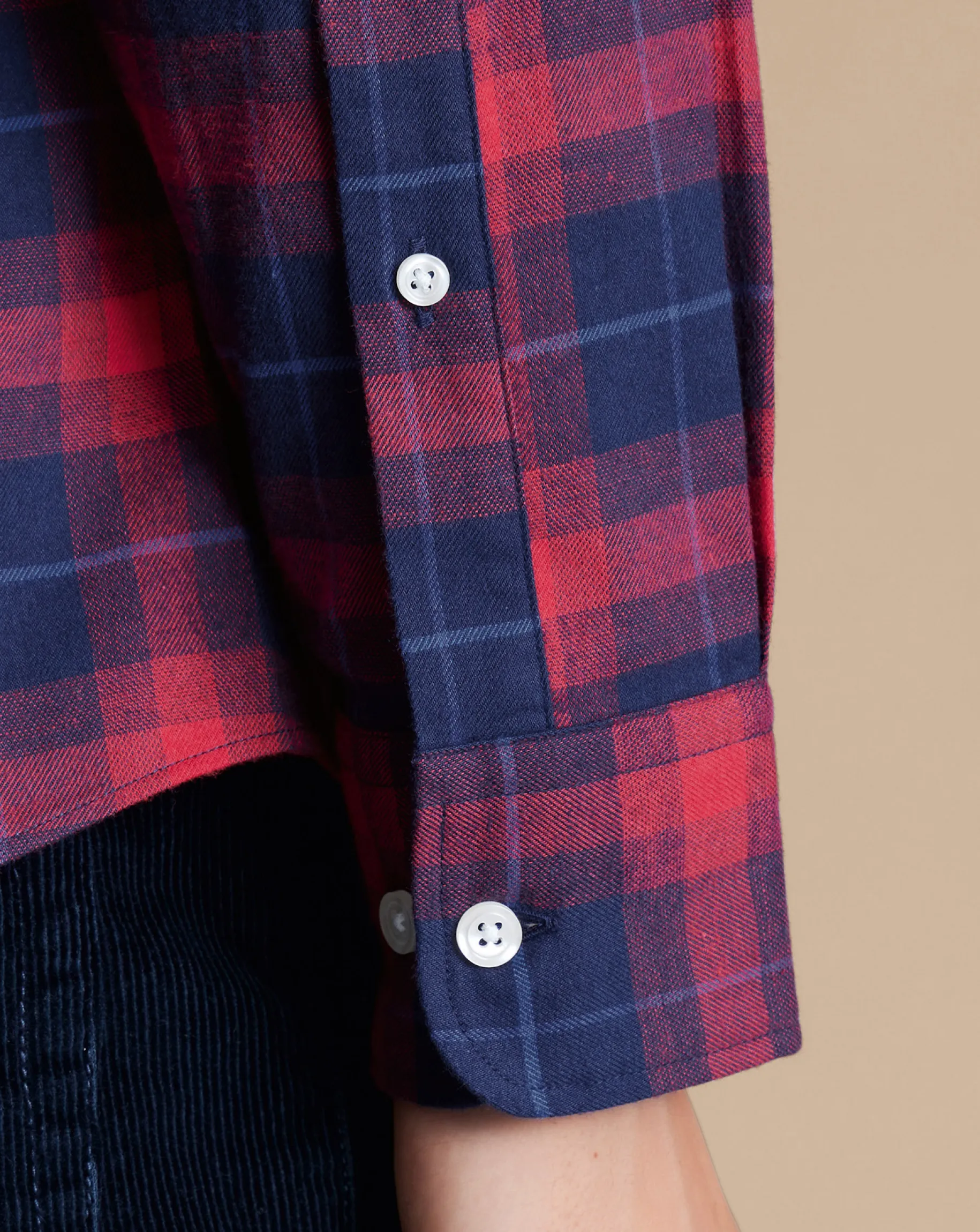 Shirt Sale|Casual Shirts<Charles Tyrwhitt Brushed Flannel Check Shirt - Red