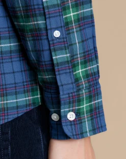 Shirt Sale|Casual Shirts<Charles Tyrwhitt Brushed Flannel Multi Check Shirt - Green Green Multicoloured