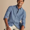 Casual Shirts|Blue Shirts<Charles Tyrwhitt Button-Down Collar Chambray Shirt - Indigo Blue