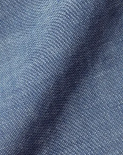 Casual Shirts|Blue Shirts<Charles Tyrwhitt Button-Down Collar Chambray Shirt - Indigo Blue