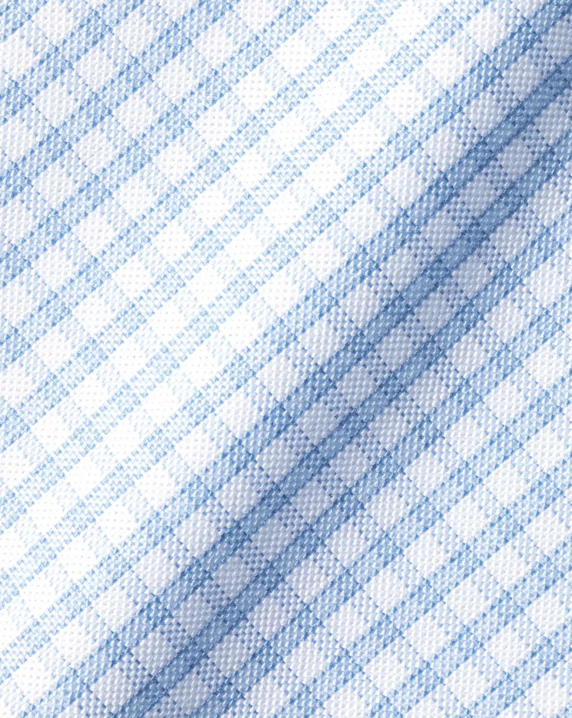 Shirt Sale|Dress Shirts<Charles Tyrwhitt Button-Down Collar Check Non-Iron Stretch Oxford Shirt - Cornflower Blue