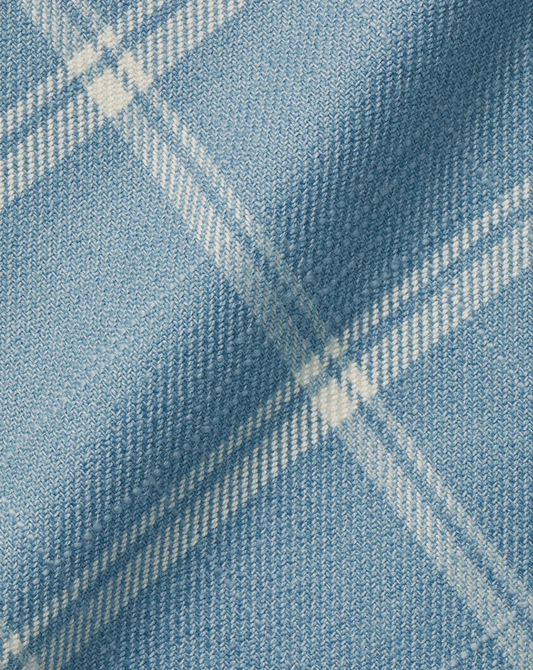 Casual Shirts|Check Shirts<Charles Tyrwhitt Button-Down Collar Non-Iron Twill Windowpane Check Shirt - Mid Blue