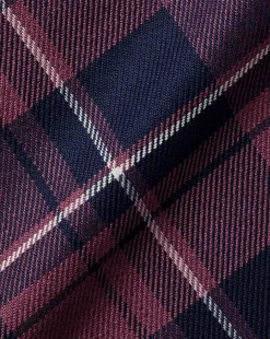 Shirt Sale|Casual Shirts<Charles Tyrwhitt Button-Down Collar Non-Iron Twill Windowpane Check Shirt - Blackberry Purple