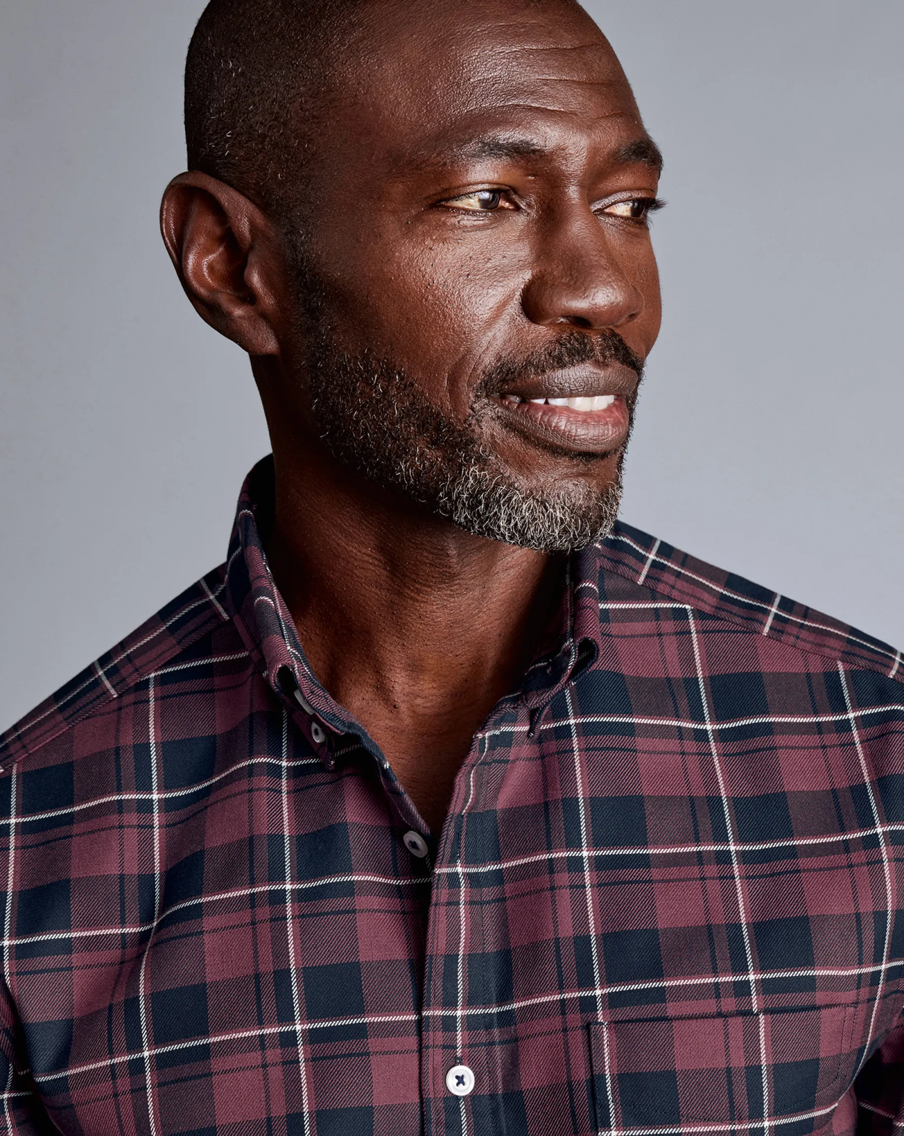 Shirt Sale|Casual Shirts<Charles Tyrwhitt Button-Down Collar Non-Iron Twill Windowpane Check Shirt - Blackberry Purple
