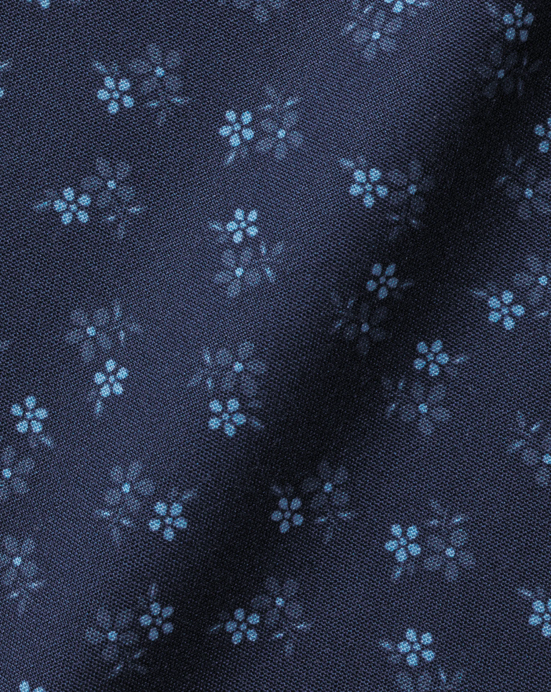 Short Sleeve Shirts|Casual Shirts<Charles Tyrwhitt Button-Down Collar Non-Iron Ditsy Floral Print Shirt - Navy
