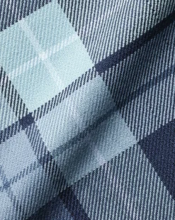 Casual Shirts|Check Shirts<Charles Tyrwhitt Button-Down Collar Non-Iron Twill Large Check Shirt - Denim Blue