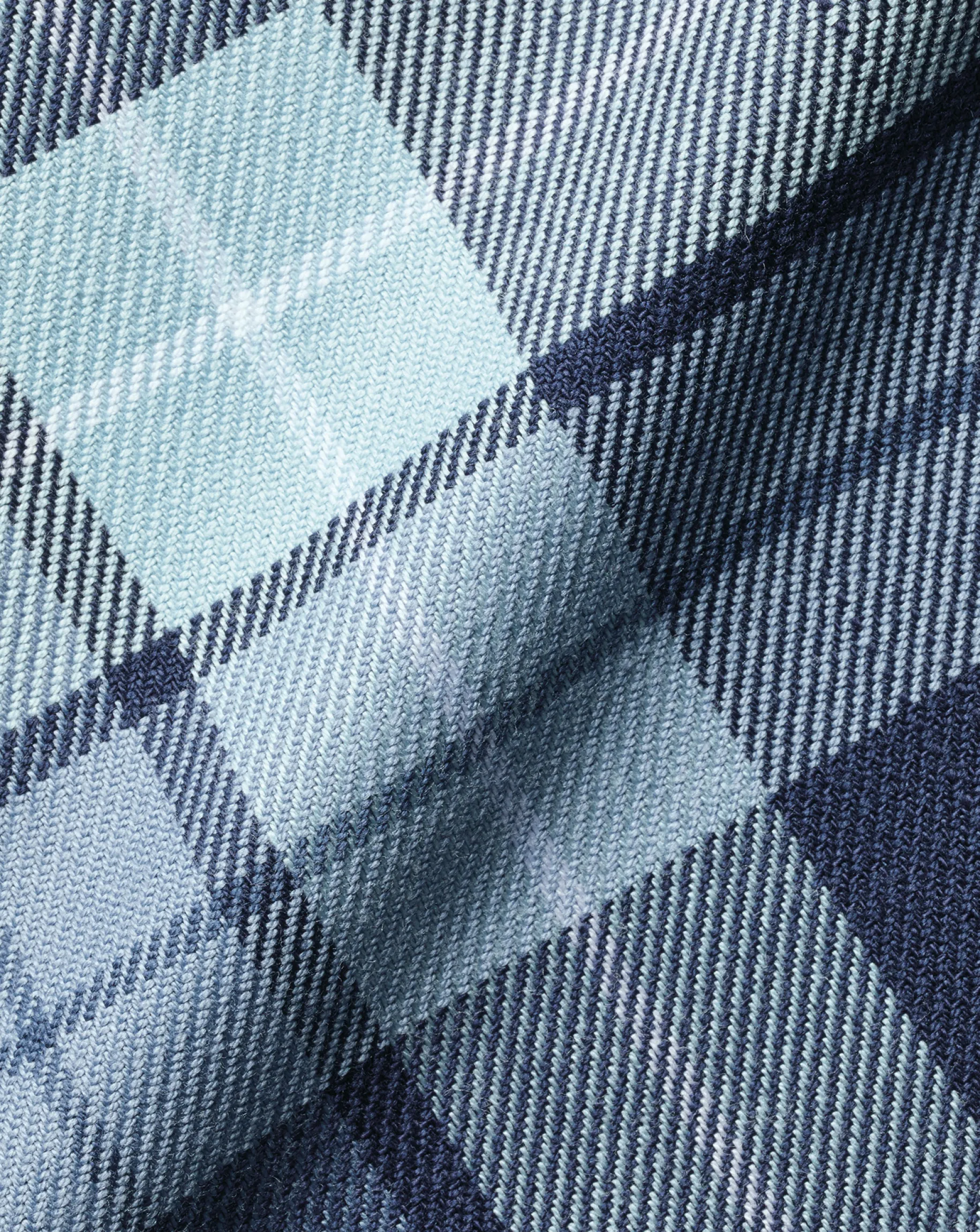 Casual Shirts|Check Shirts<Charles Tyrwhitt Button-Down Collar Non-Iron Twill Large Check Shirt - Denim Blue