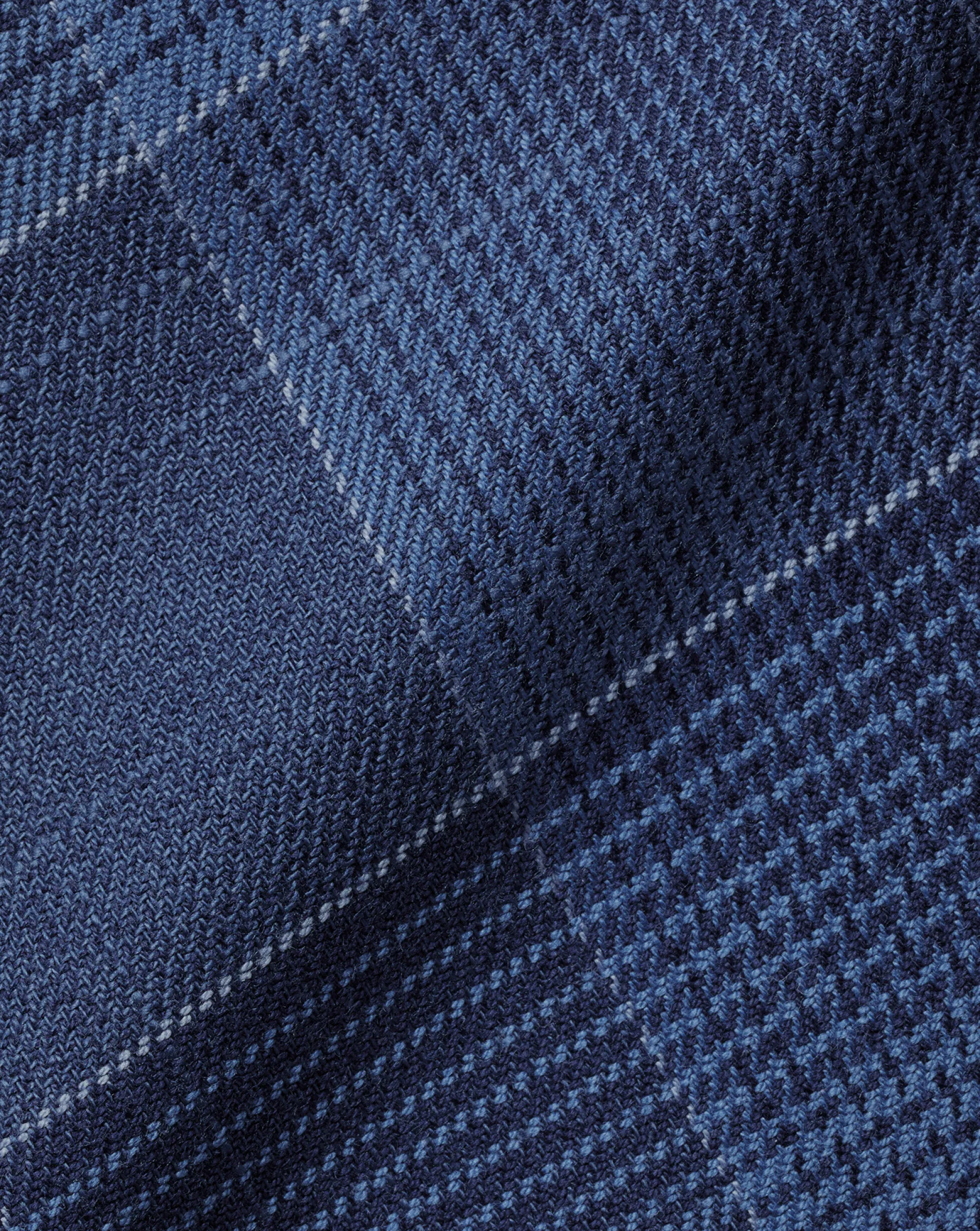 Casual Shirts|Check Shirts<Charles Tyrwhitt Button-Down Collar Non-Iron Twill Multi Check Shirt - Heather Blue