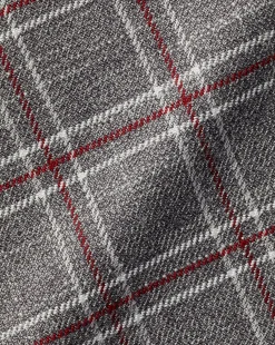 Shirt Sale|Casual Shirts<Charles Tyrwhitt Button-Down Collar Non-Iron Twill Triple Windowpane Shirt - Grey