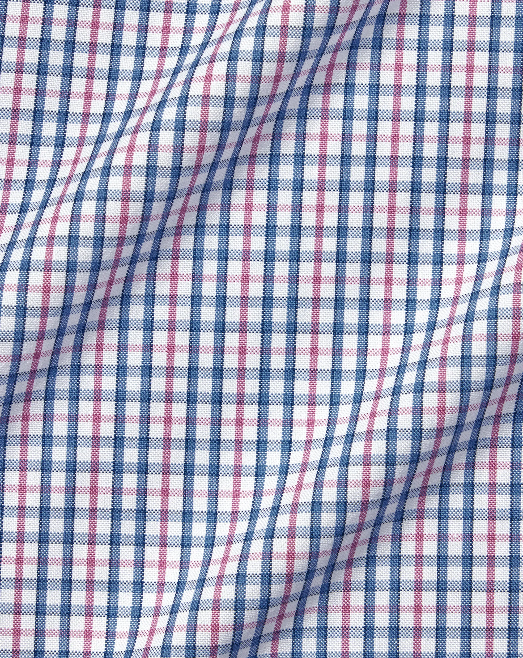 Shirt Sale|Casual Shirts<Charles Tyrwhitt Button-Down Collar Non-Iron Oxford Multi Check Shirt - Dark Pink