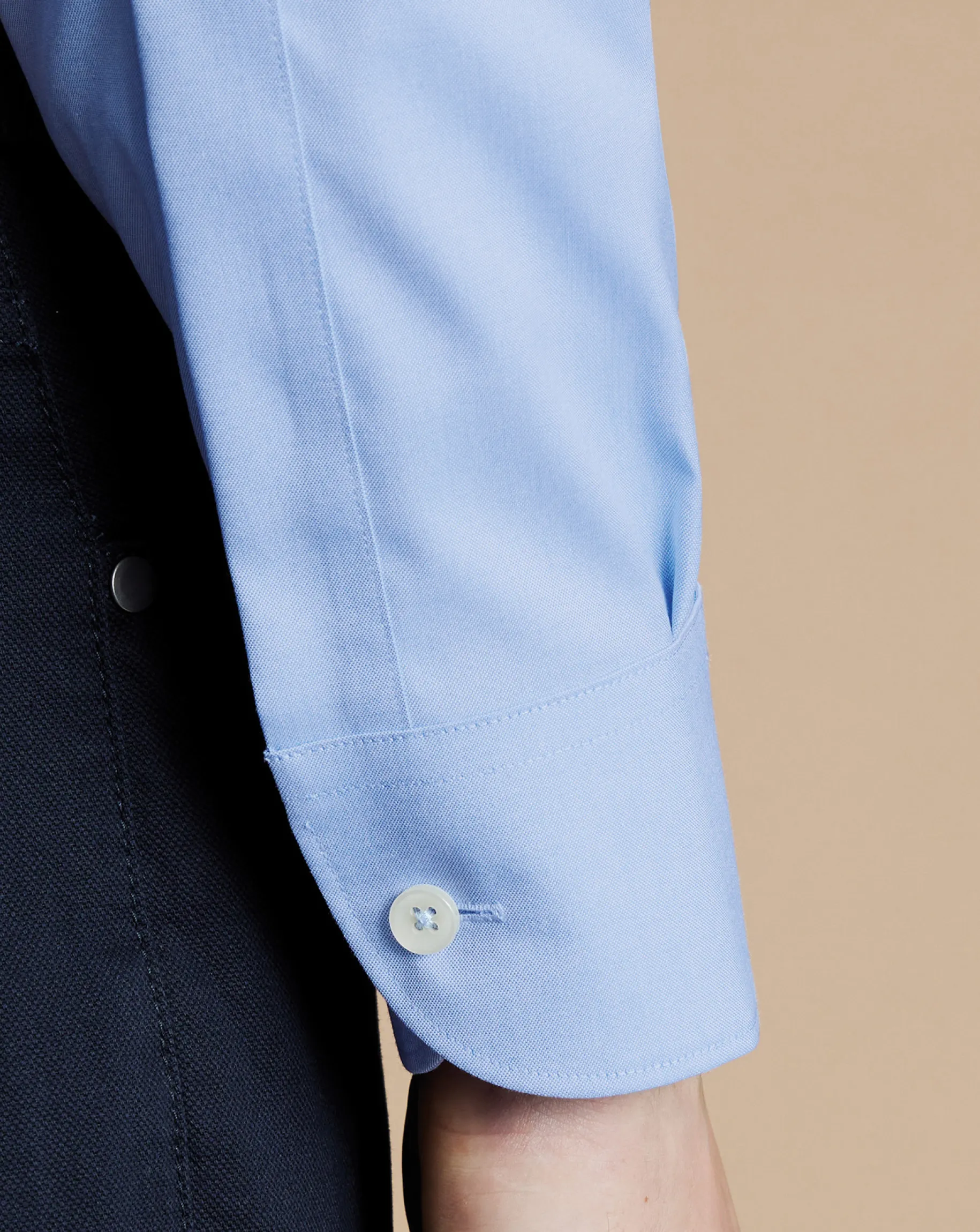 Business Casual Shirts|Dress Shirts<Charles Tyrwhitt Button-Down Collar Non-Iron Shirt - Blue Sky