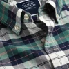 Shirt Sale|Casual Shirts<Charles Tyrwhitt Button-Down Collar Washed Oxford Check Shirt - Teal Green