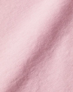 Casual Shirts|Pink Shirts<Charles Tyrwhitt Button-Down Collar Washed Oxford Plain Shirt - Pink