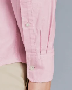 Casual Shirts|Pink Shirts<Charles Tyrwhitt Button-Down Collar Washed Oxford Plain Shirt - Pink