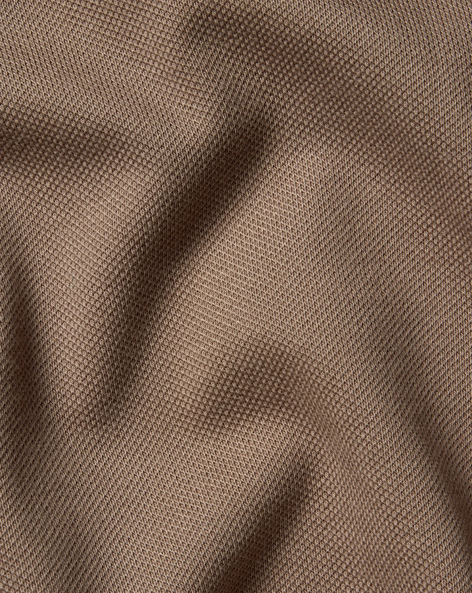 Long Sleeve polos|Polos<Charles Tyrwhitt Tyrwhitt Long Sleeve Pique Polo Camel