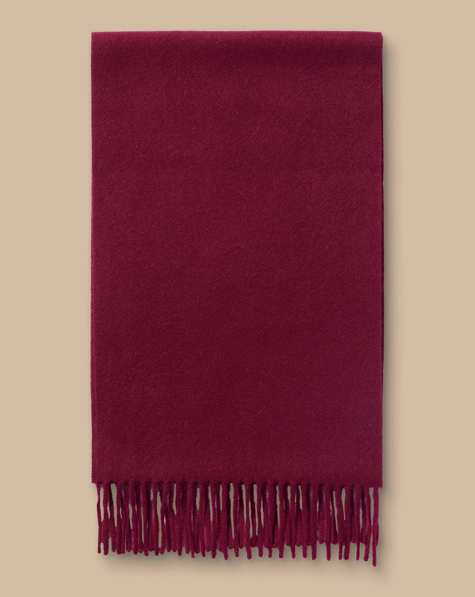 Gloves & Scarves<Charles Tyrwhitt Cashmere Scarf - Dark Red