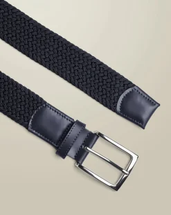 Belts & Suspenders<Charles Tyrwhitt Casual Stretch Belt - Navy