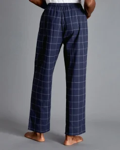 Accessories<Charles Tyrwhitt Check Pajama Bottoms - Navy & White Navy & White
