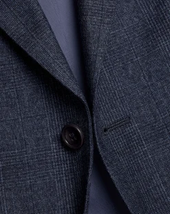 Suit Jackets|Blazers<Charles Tyrwhitt Check Suit Jacket - Denim Blue