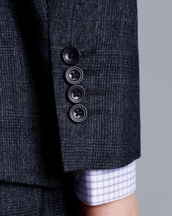 Suit Jackets|Blazers<Charles Tyrwhitt Check Suit Jacket - Denim Blue