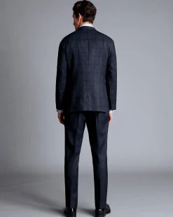Suit Jackets|Blazers<Charles Tyrwhitt Check Suit Jacket - Denim Blue