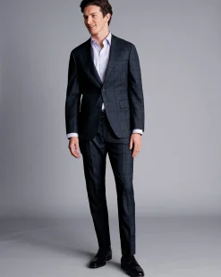 Suit Jackets|Blazers<Charles Tyrwhitt Check Suit Jacket - Denim Blue