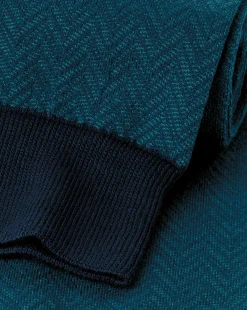 Socks<Charles Tyrwhitt Chevron Socks - Atlantic Green