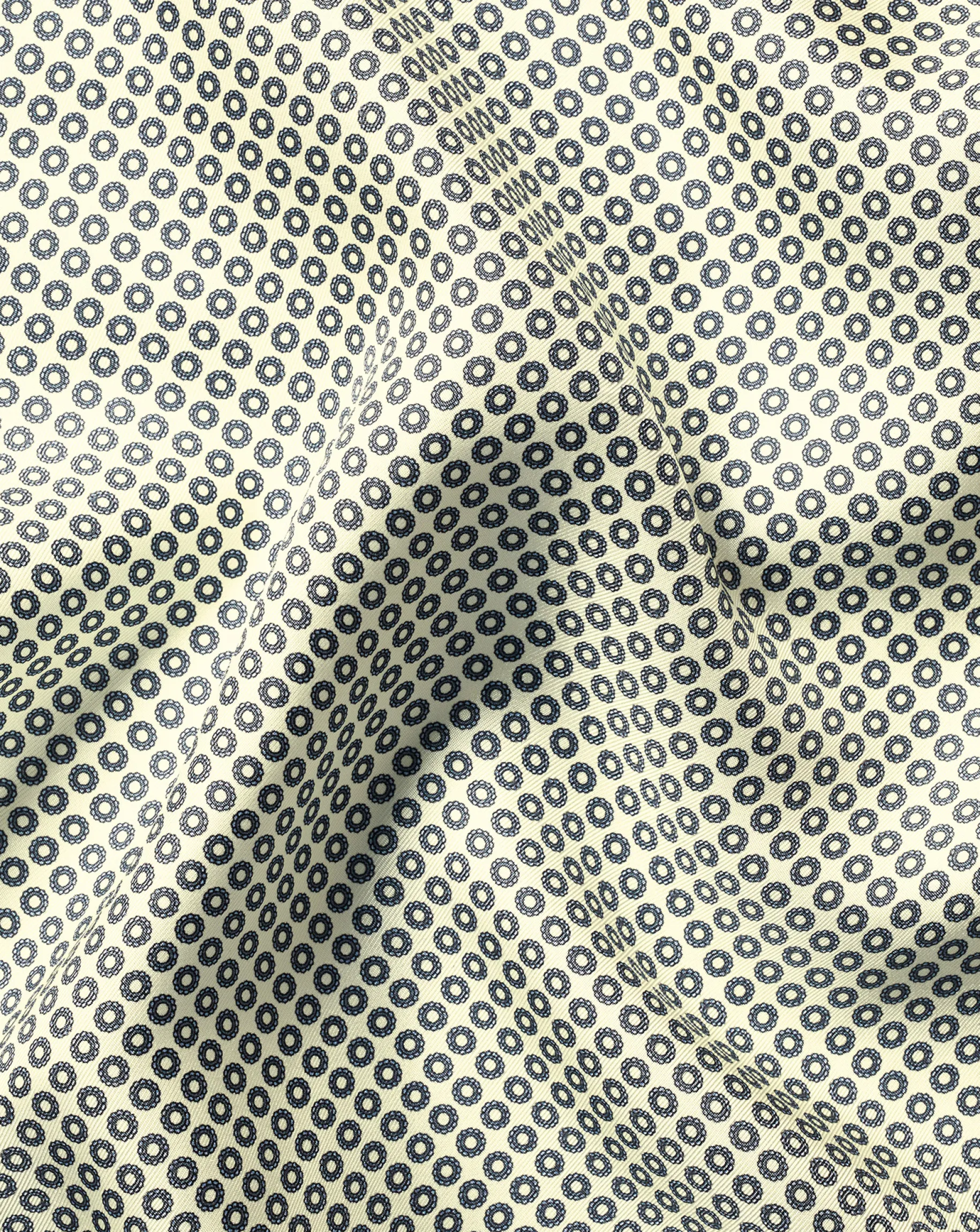 Pocket Squares<Charles Tyrwhitt Circle Print Silk Pocket Square - Ivory Ivory White