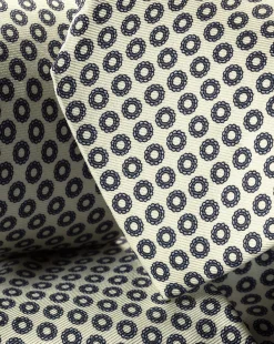 Ties & Bow-ties<Charles Tyrwhitt Circle Print Silk Tie - Ivory