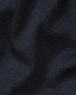 Blue Shirts|Blue<Charles Tyrwhitt Combed Cotton Long Sleeve Polo - Dark Navy