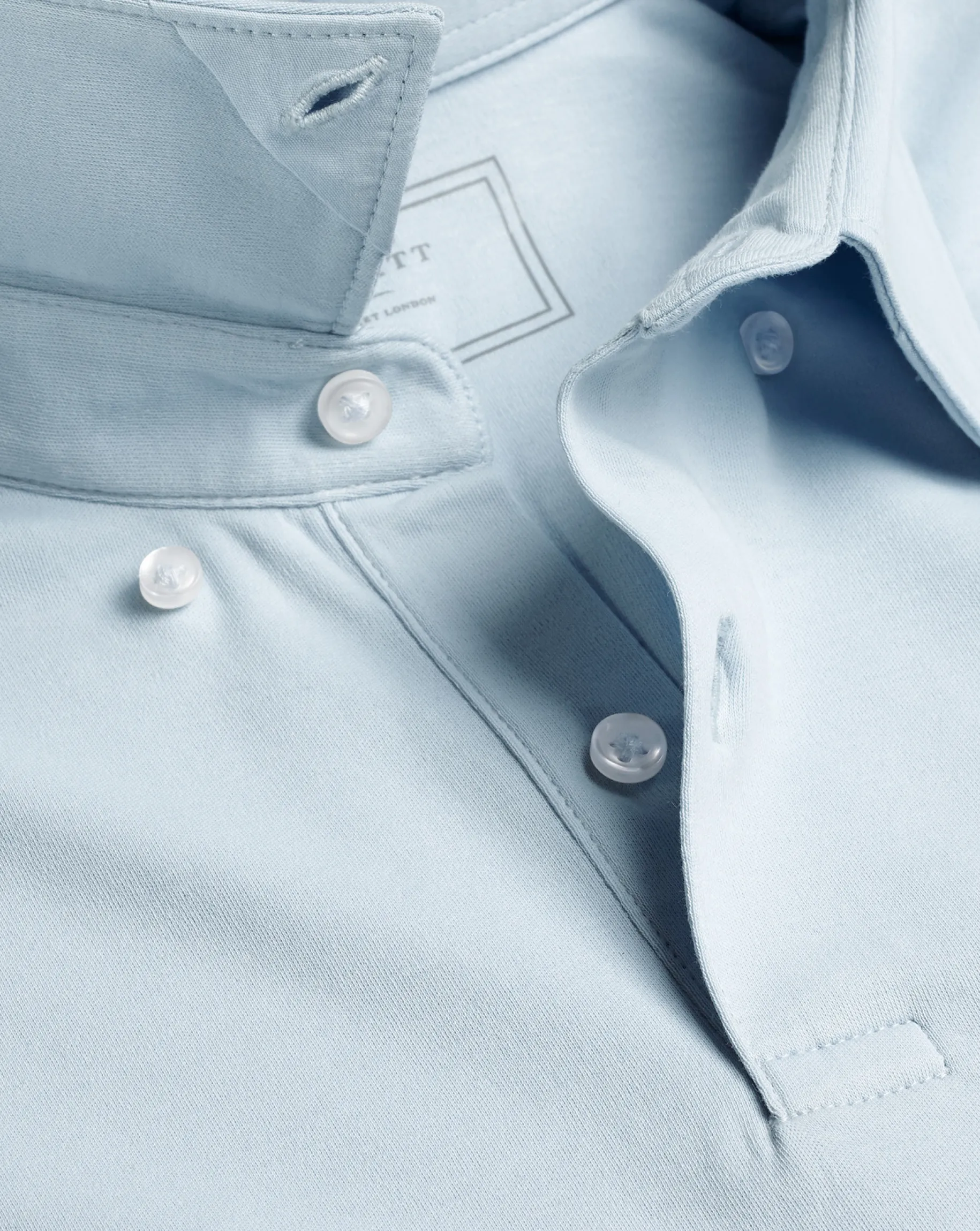Shirt Sale|Polos<Charles Tyrwhitt Combed Cotton Polo - Cornflower Blue