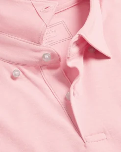 Shirt Sale|Polos<Charles Tyrwhitt Combed Cotton Polo - Light Pink