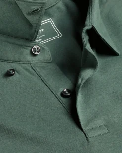 Shirt Sale|Polos<Charles Tyrwhitt Combed Cotton Polo - Green Teal