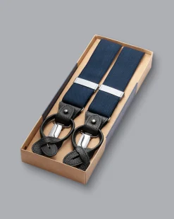 Wedding|Belts & Suspenders<Charles Tyrwhitt Combination Suspenders - Navy