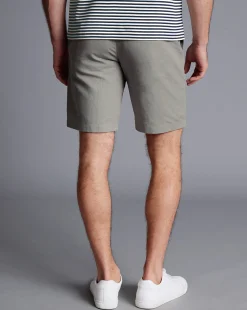 Golf Collection|Pants & Shorts<Charles Tyrwhitt Cotton Linen Shorts - Light Grey