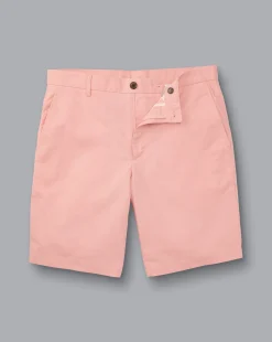 Golf Collection|Pants & Shorts<Charles Tyrwhitt Cotton Linen Shorts - Light Coral Pink