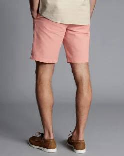Golf Collection|Pants & Shorts<Charles Tyrwhitt Cotton Linen Shorts - Light Coral Pink