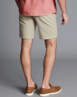 Golf Collection|Shorts<Charles Tyrwhitt Cotton Linen Shorts - Stone
