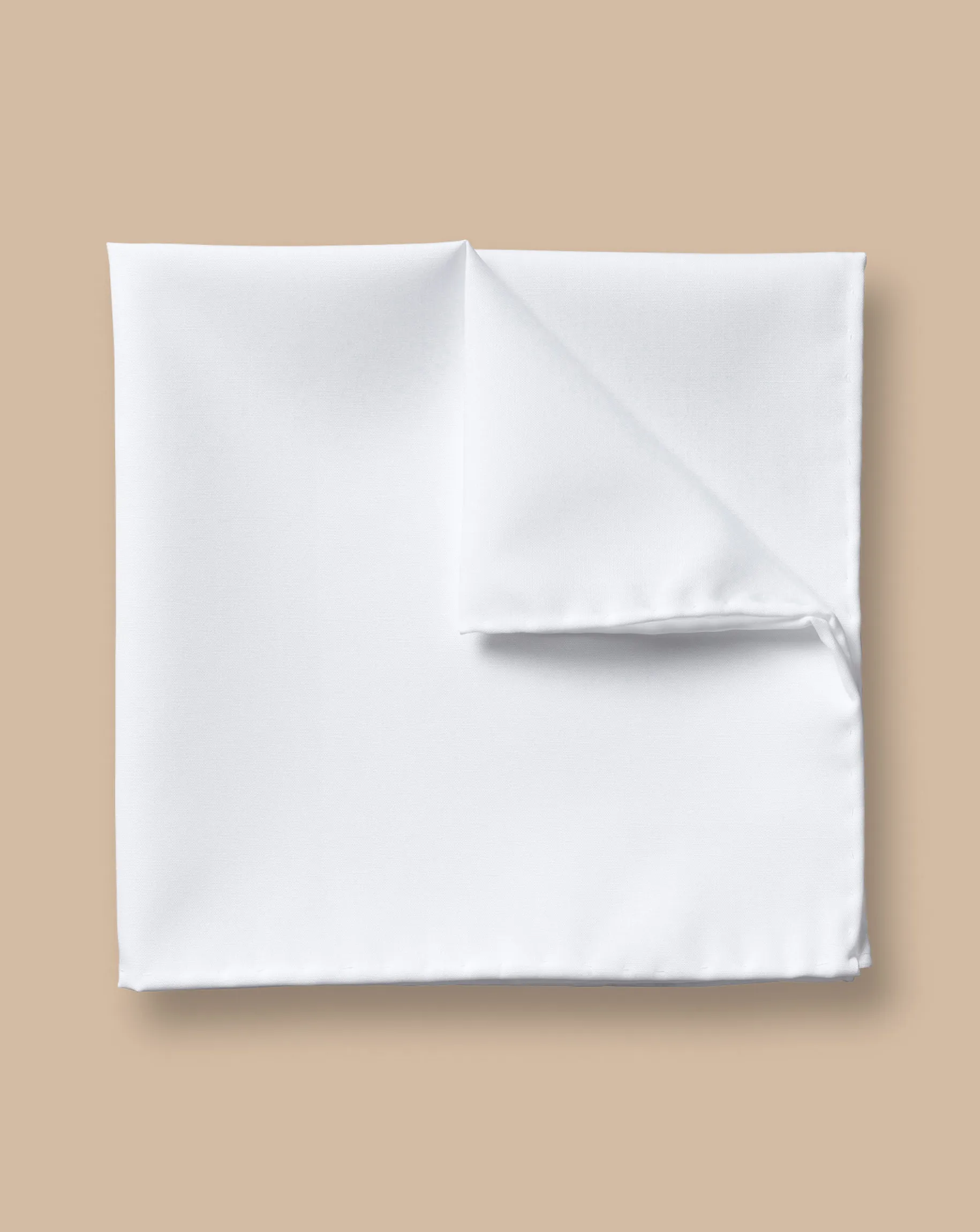 Pocket Squares|Black Tie<Charles Tyrwhitt Cotton Pocket Square - White