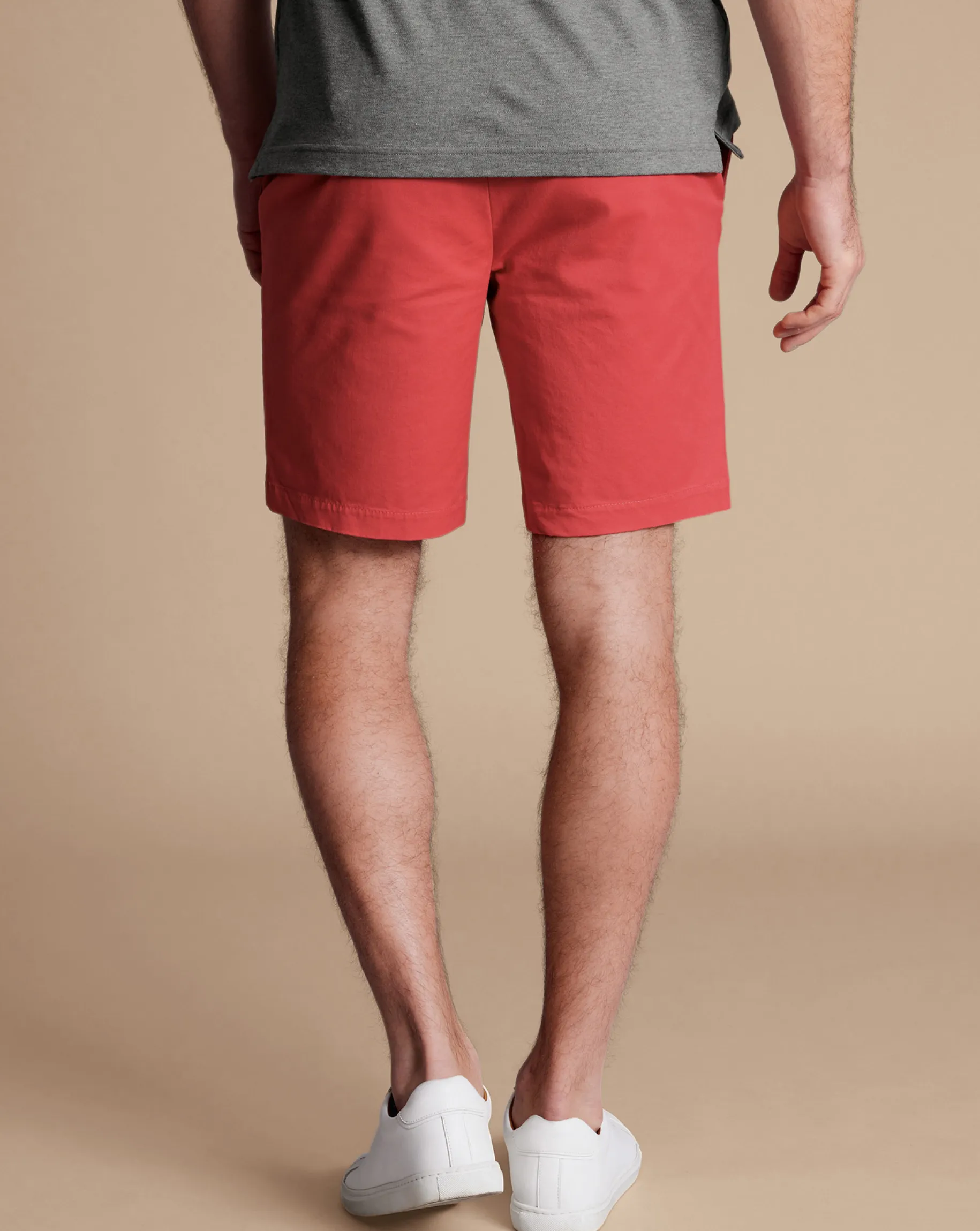 Golf Collection|Shorts<Charles Tyrwhitt Cotton Shorts - Coral Pink