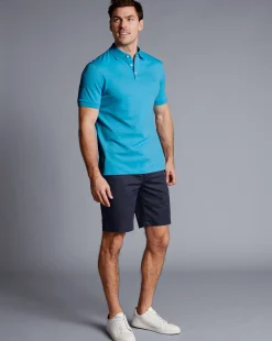 Golf Collection|Shorts<Charles Tyrwhitt Cotton Shorts - Navy