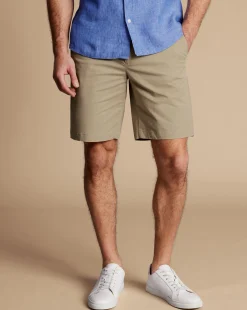 Golf Collection|Shorts<Charles Tyrwhitt Cotton Shorts - Oatmeal