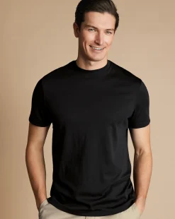 t-shirts<Charles Tyrwhitt Cotton Tyrwhitt T-Shirt - Black