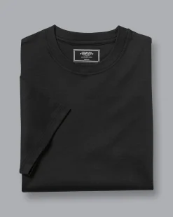 t-shirts<Charles Tyrwhitt Cotton Tyrwhitt T-Shirt - Black